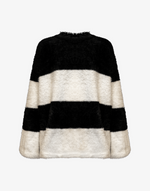 BOMBER STRIPED KNIT - BLACK / WHITE