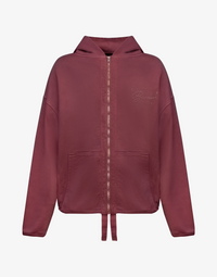BOMBER REVERIE ZIPPER HOODIE - VINTAGE RED