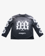 EMBLEM LONG SLEEVE T-SHIRT - VINTAGE BLACK