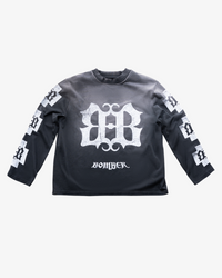 EMBLEM LONG SLEEVE T-SHIRT - VINTAGE BLACK