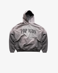 POP ICON HOODIE - VINTAGE GREY