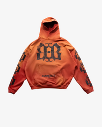 EMBLEM HOODIE - NEON ORANGE
