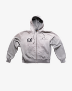 ZIP HOODIE - FADED GREY