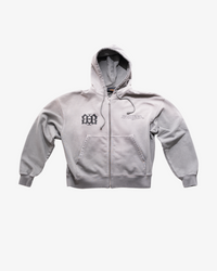 ZIP HOODIE - FADED GREY