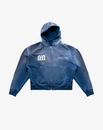 ZIP HOODIE - FADED BLUE