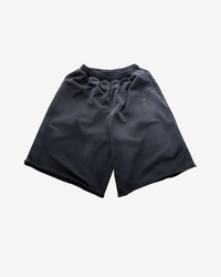 LOGO LONG SHORTS - FADED BLACK