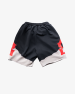 ASYMMETRICAL SHORTS - BLACK / CREAM
