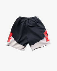 ASYMMETRICAL SHORTS - BLACK / CREAM