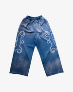 B LOGO SWEATPANTS - FADED BLUE