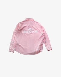 ART DIRECTOR LONG SLEEVE SHIRT - PINK / WHITE