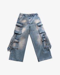 CARGO PANTS - BLUE