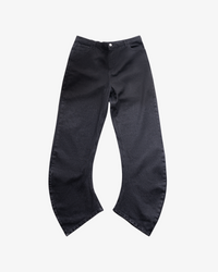 J SHAPED DENIMS - BLACK