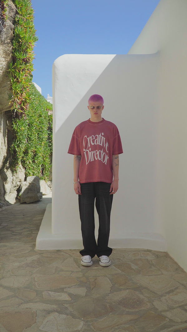 BOMBER CREATIVE DIRECTOR T-SHIRT - SALMON