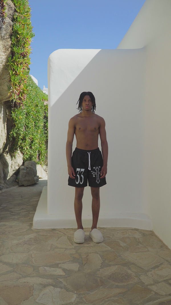 BOMBER 33 SHORTS - BLACK