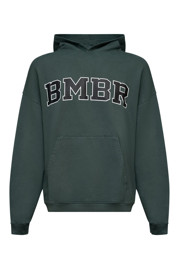 COLLEGE HOODIE - VINTAGE GREEN - BOMBER CLOTHING